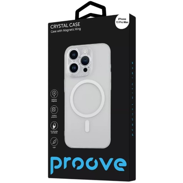 Фото - Чохол для смартфону
 Proove Crystal Case with Magnetic Ring iPhone 13 Pro Max brilliance (PCCCIP13PM59)